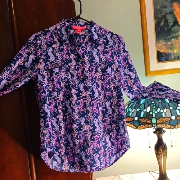 Lilly Pulitzer Top - On the Catwalk EUC Size XS - Picture 1 of 14